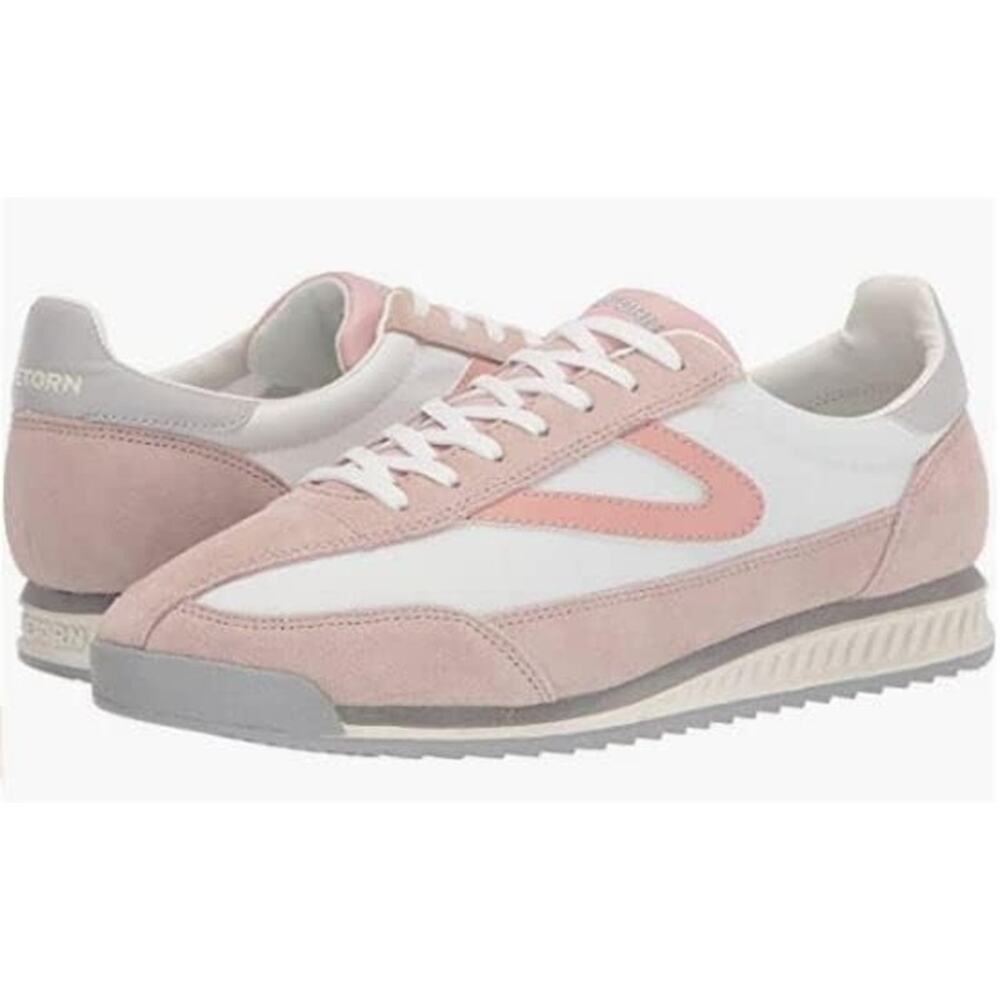 Brand new TRETORN Women's Lace-Up Rawlins Sneakers - White/Blush (Size 7.5 US)